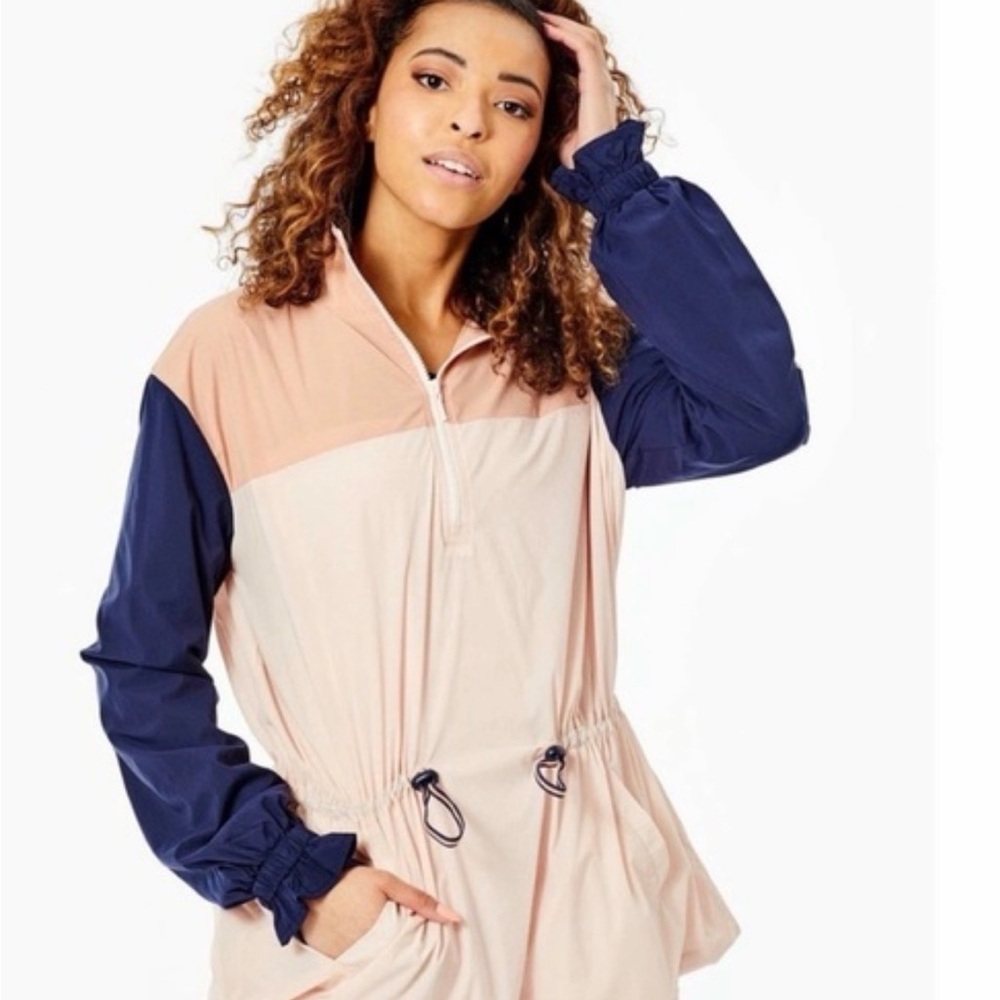 The Upside Pink and Navy Utility Jacket